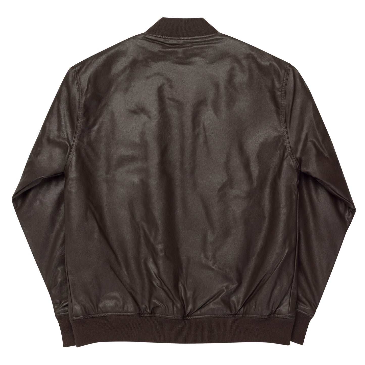 Embraided Skull Bleach-Inspired Leather Bomber Jacket - Anime Merch Shop